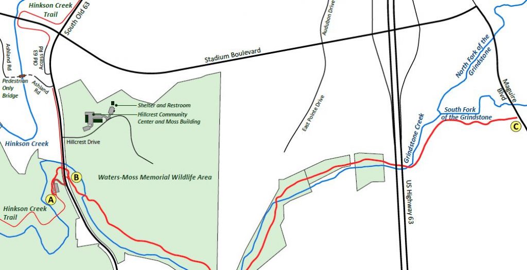Grindstone Creek Trail Map