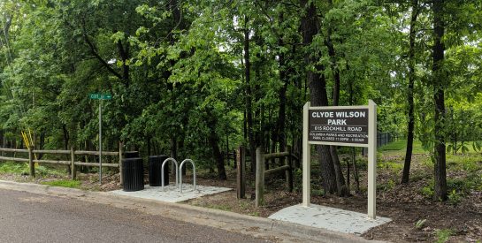 Clyde Wilson Park Rockhill Road entrance