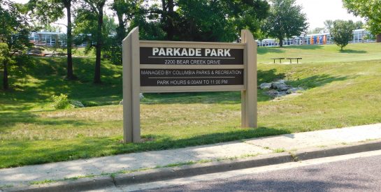 Parkade Park-School Sign