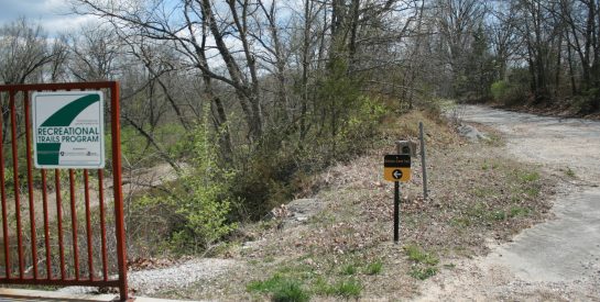 Sign to Hinkson Creek Trail Capen Park Access