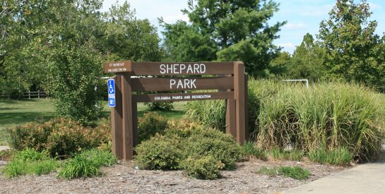 Shepard Boulevard Park Sign