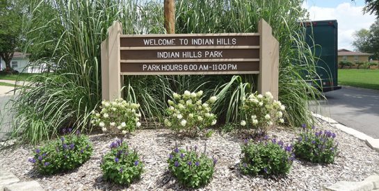 Indian Hills Park Sign