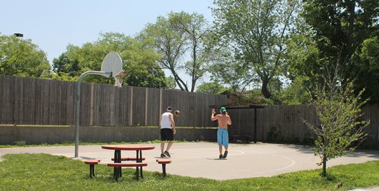 Paquin Park basketball court