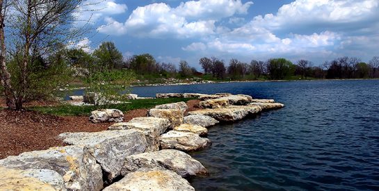 Stephens Lake Park Shoreline Rocks