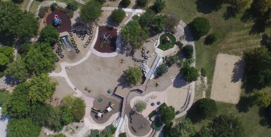 Cosmo Park Steinberg Playground Aerial