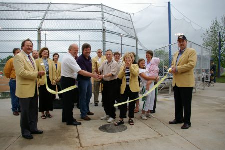 Ribbon cutting at rededication of Louis P. (Tony) Antimi Sports Complex