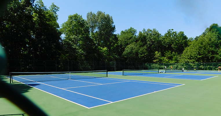 Fairview Tennis Courts, Freshly Painted