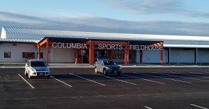 Exterior View of the Columbia Sports Fieldhouse