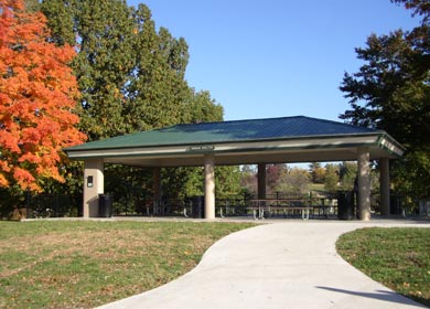 Stephens Lake Park pavilion shelter