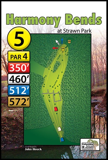 Harmony Bends Hole #5 Tee Sign