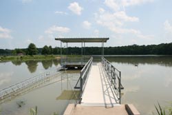 Twin lakes fishing dock