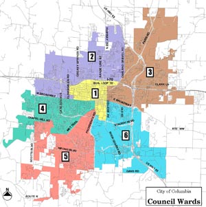 Map of Council Wards