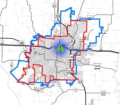 View outage map