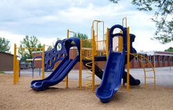 Parkade Elementary School Slides - City/School Co-op Playground Project
