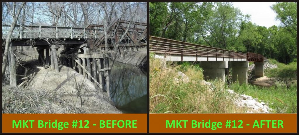 MKT Bridge #12 before and after replacement