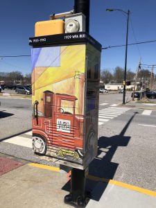 Traffic Box Art 8th and Ash Street: After