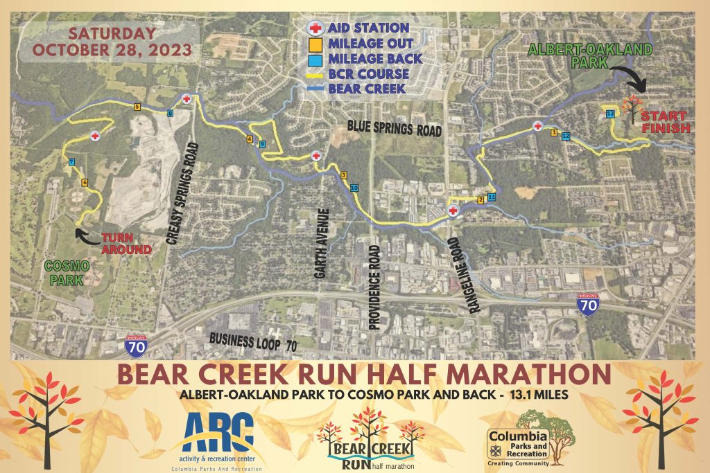 Bear Creek Run map 2023