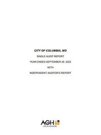 City of Columbia Single Audit Report Year Ended September 30, 2023