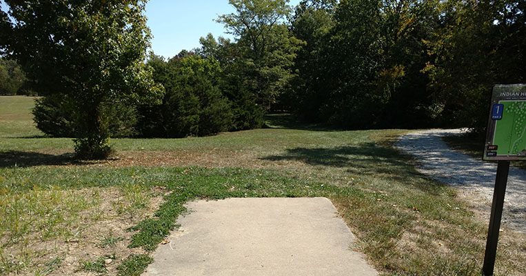 Indian Hills Disc Golf Course Starting Point