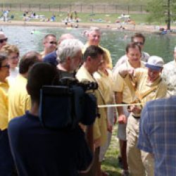 Stephens Lake Park Dedication Ribbon Cutting